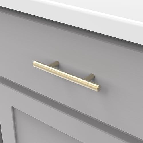 Bar Pull Kitchen Cabinet Handles, Solid Core Drawer Pulls for Cabinet Doors, 3"