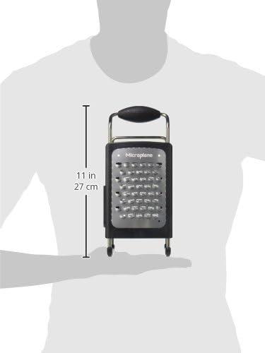 Microplane Black Stainless Steel 4-Sided Box Grater