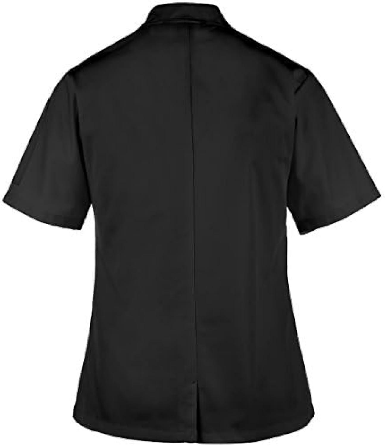 Women's Pebble Grey Short Sleeve Chef Coat