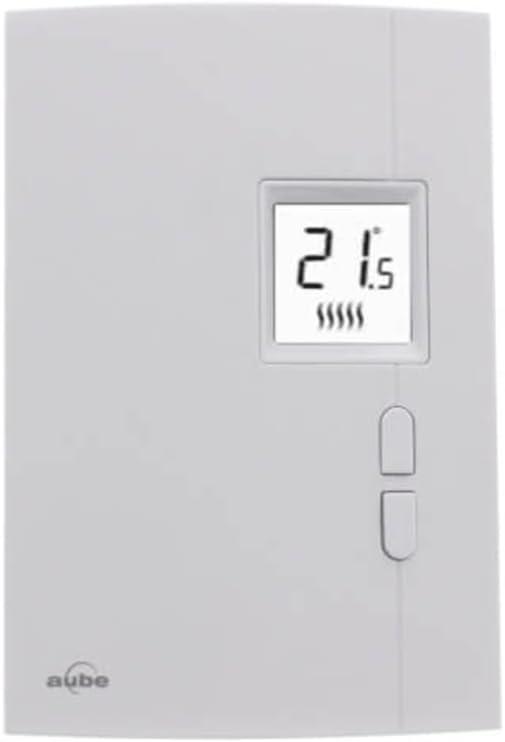 Aube White Digital Non-Programmable Thermostat with Backlit Display