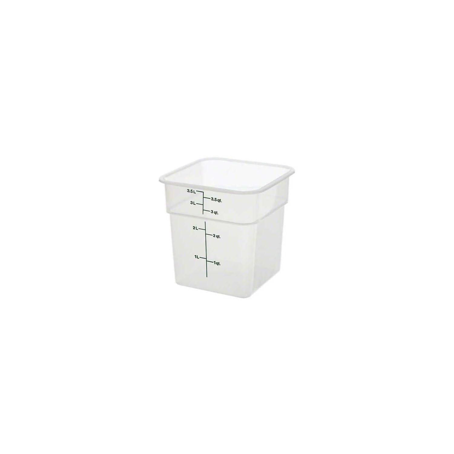 Cambro Translucent 4QT Square Food Container 4SFSPP190