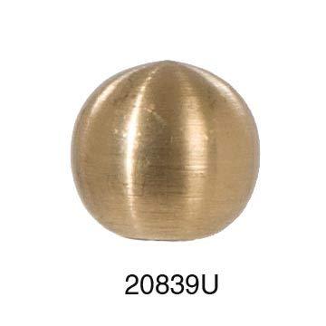 B&P Lamp® 3/4" Diameter Brass Ball Finial, 1/4-27F, Unf