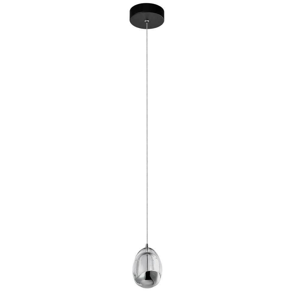 Venezia 3.5-in Integrated LED Height Adjustable ETL Certified Pendant Light with Glass Shade
