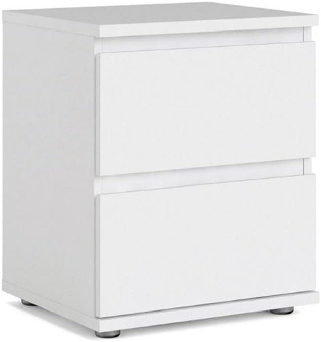 Tvilum, Aurora 2 Drawer Nightstand, White