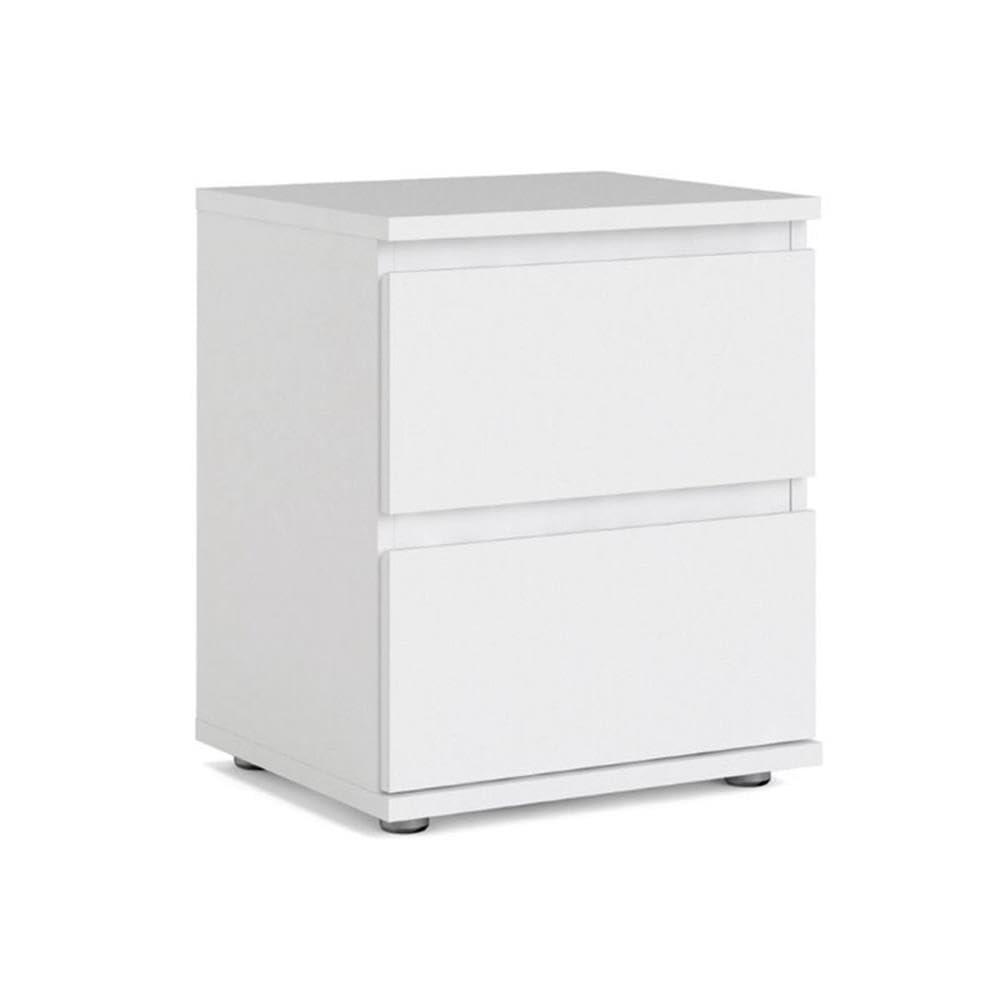 Tvilum, Aurora 2 Drawer Nightstand, White