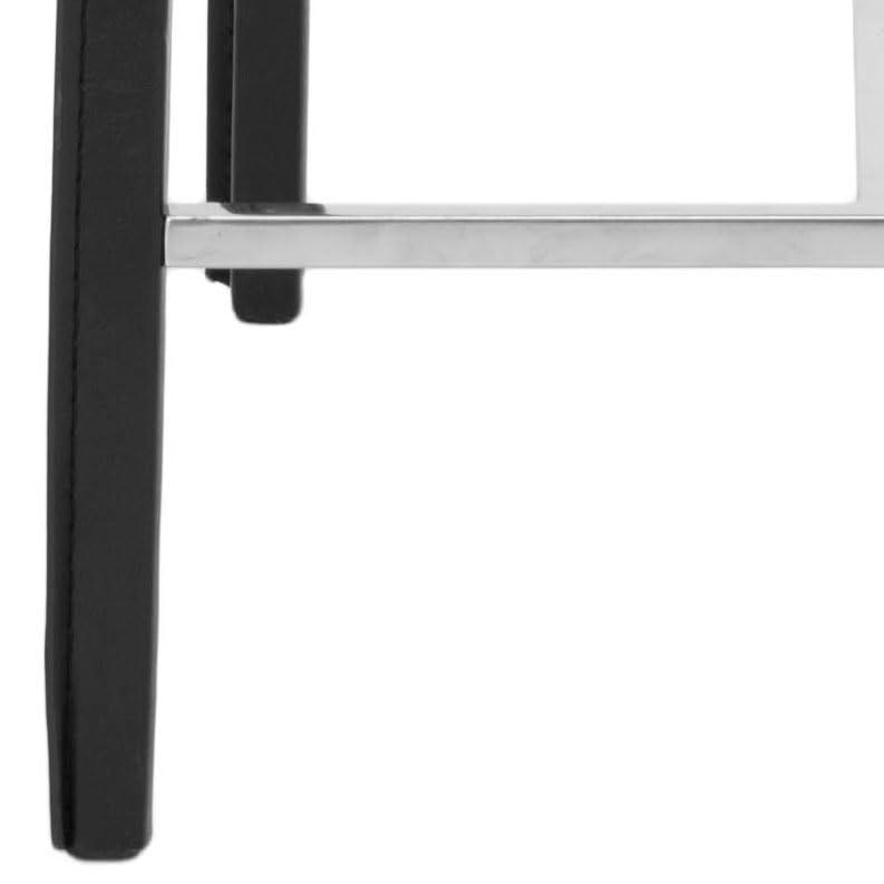 Jason 24" H Counter Stool (Set Of 2) - Black - Safavieh