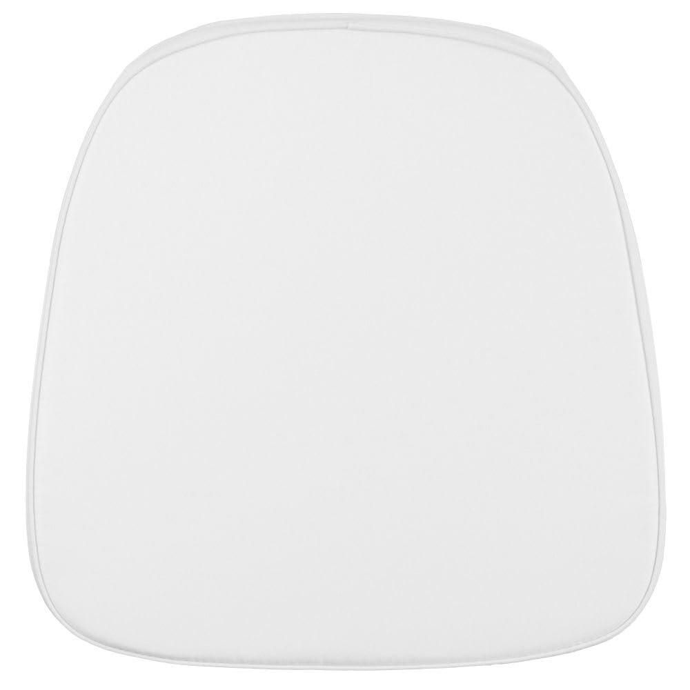 Flash Furniture Soft Snow White Fabric Chiavari Chair Cushion