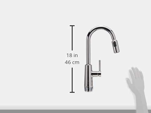 Chrome High Arc Pull-Down Kitchen Faucet with Soap Dispenser