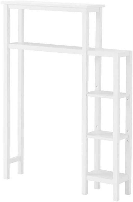 Dover Over the Toilet Organizer with Side Shelving White - Alaterre Furniture