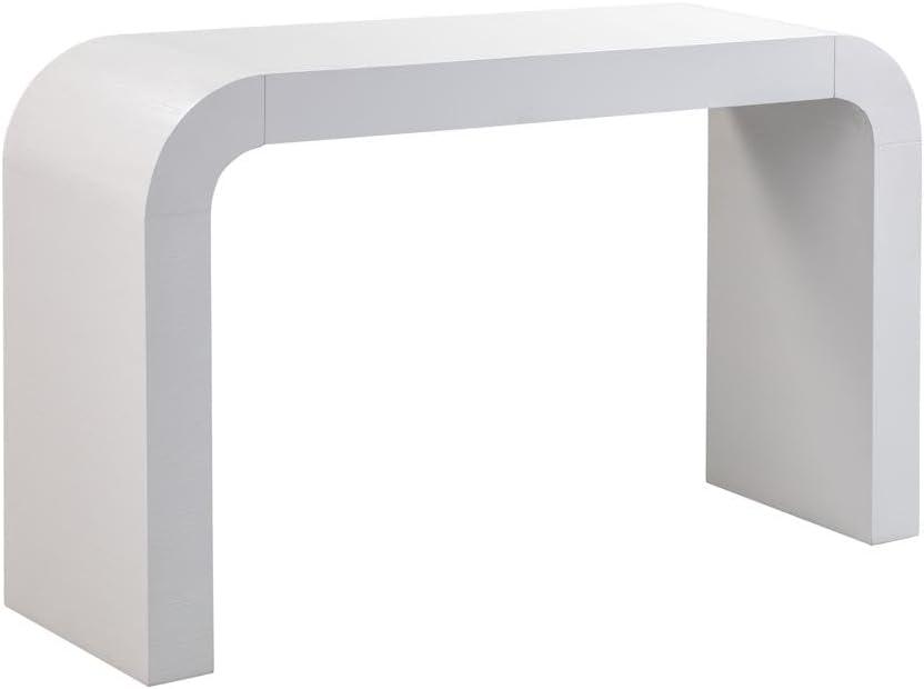 TOV Furniture Hump White Acacia Finish Console Table