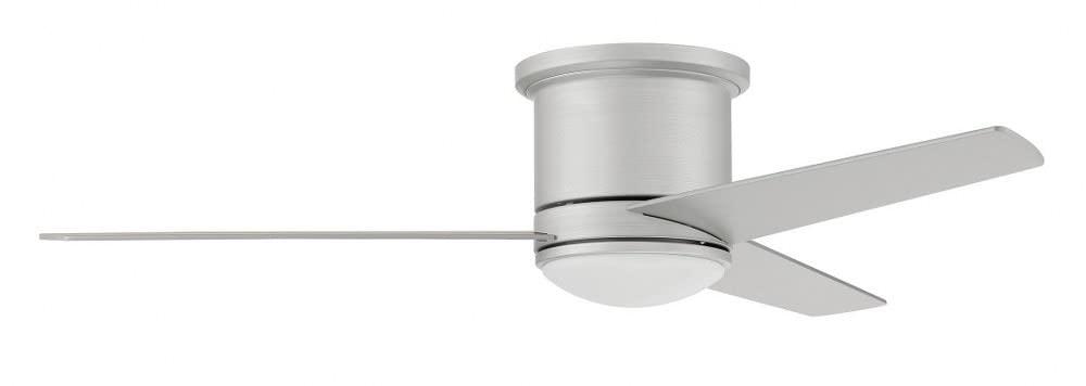 Cole 52" Flat Black Modern Ceiling Fan with LED Light and Remote