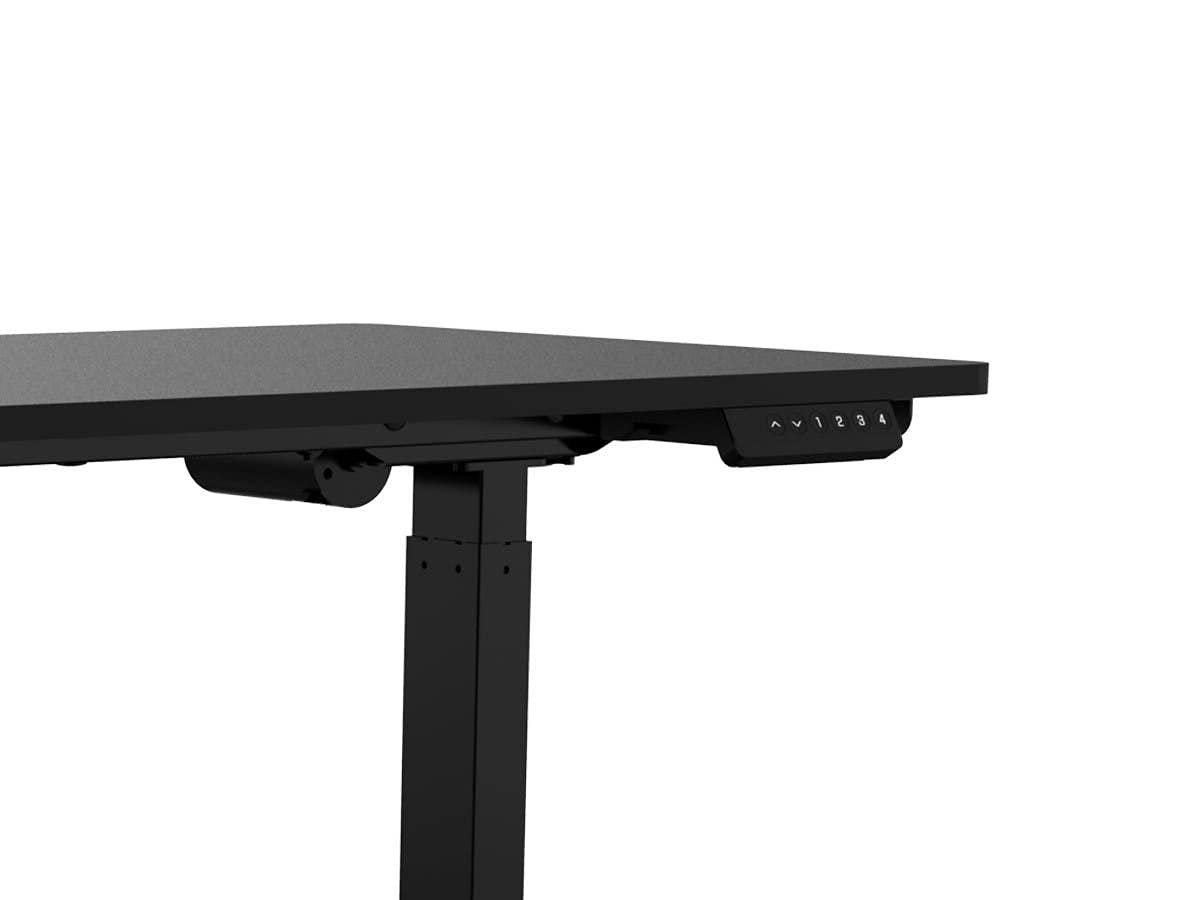 Monoprice WFH Single Motor Height Adjustable Sit-Stand Desk Table with 4 foot Top, Black, Laptop Computer Workstation - Workstream Collection