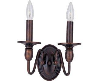 Maxim Lighting Towne 2 - Light Wall Light in  Oil Rubbed Bronze