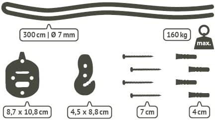 LA SIESTA CasaMount Multipurpose Suspension Hardware for Hammock Chairs