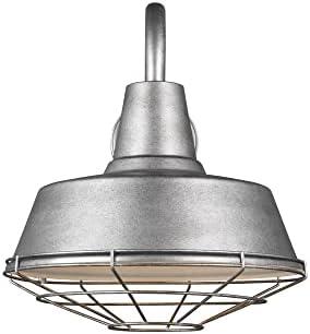 Generation Lighting Barn Light Weathered Pewter Large Cage