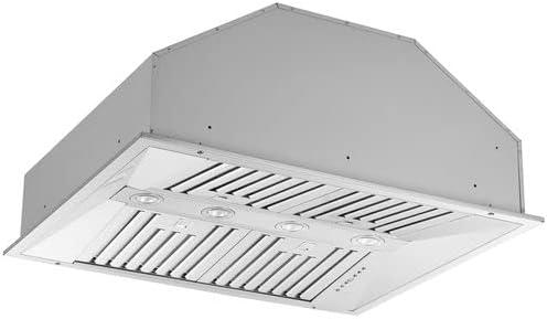 Forno Altilia 36-inch Insert Range Hood, 1200 CFM Double Motor, 4 Speed Control, All Stainless Steel FRHRE5337-36