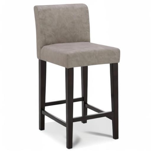 CHITA 25 inch Bar Stools Set of 2, Fabric in Fog Grey