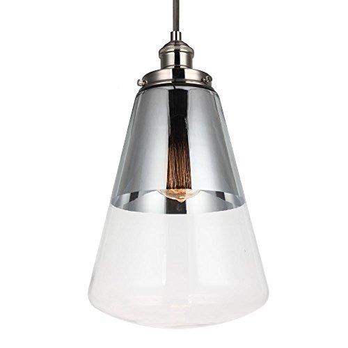 Feiss Lighting-Waveform-Pendant 1 Light in Modern Style-9.75 Inch Wide by 17 Inch High-Polished Nickel Finish -Tradit