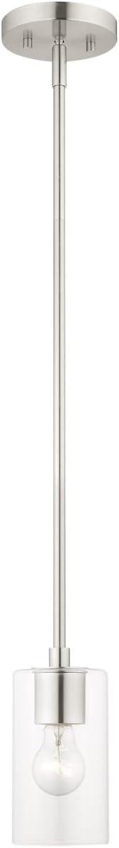 Livex Lighting Zurich 1 - Light Pendant in  Brushed Nickel