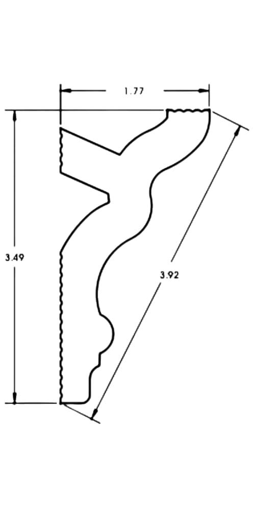 Creative Crown Foam Molding | 96 Ft of 3.5" Engel Foam Crown Molding kit W/precut Corners on end of Lengths 4 Inside & 1 Out (Available in 5 Other Styles and Sizes-See Our Other LISTINGS)