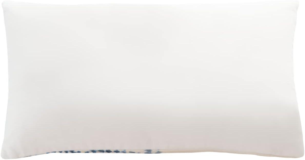 Arielle Blue and White Tie Dye Rectangular Pillow