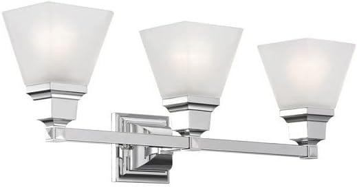 Livex Lighting Mission 3 - Light Vanity in  Polished Brass