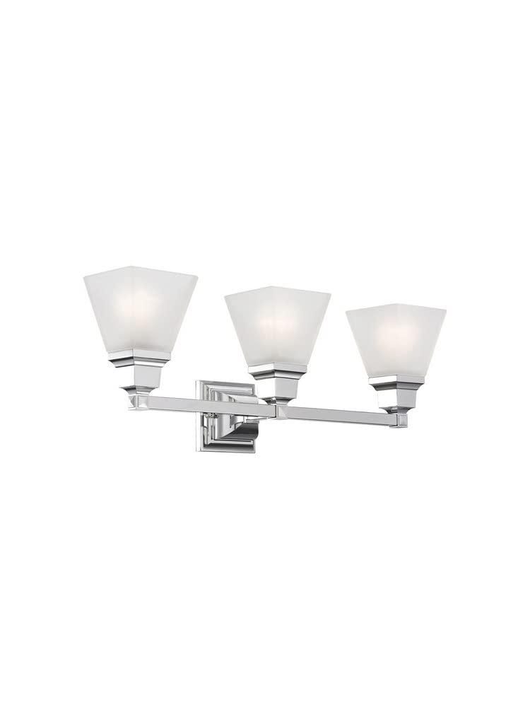 Livex Lighting Mission 3 - Light Vanity in  Polished Brass