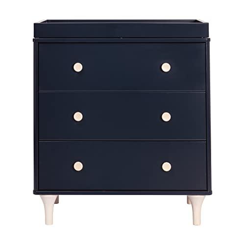 Lolly Navy and Natural 3-Drawer Sustainable Pine Dresser