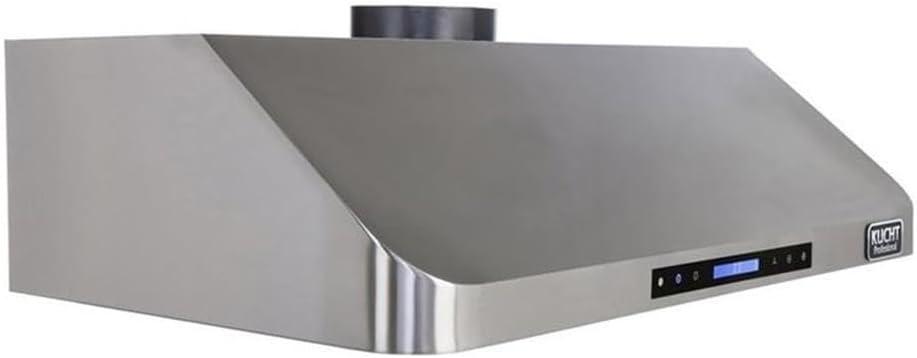 Kucht 36" Stainless Steel 900 CFM Ducted (Vented) Under Cabinet Range Hood with Baffle Filter