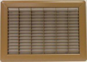 Brown Heavy Gauge Steel Floor Grille, 4 x 12 Inch