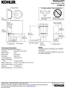 White High Efficiency Round Two-Piece Toilet