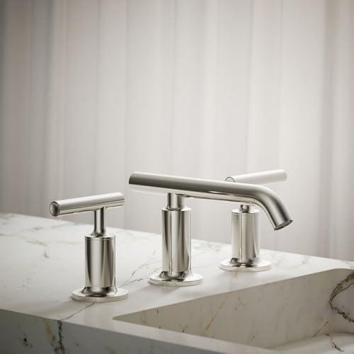 Purist® Widespread Bathroom Faucet with Drain Assembly