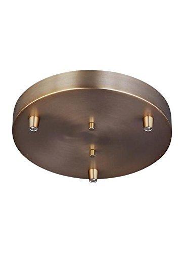 Generation Lighting 7449403-848 Towner Three - Light Pendant Cluster Canopy Accessory, Satin Brass