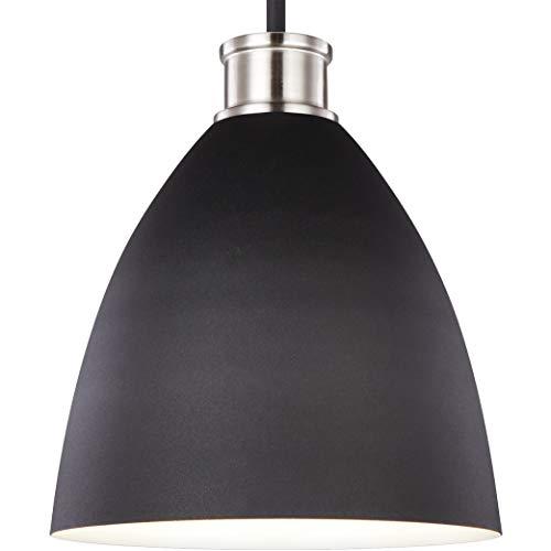 Varus Brushed Nickel 10.5" Steel Indoor/Outdoor Pendant Light