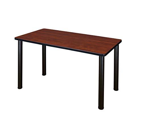 Regency Kee 72 x 24 in. Training Seminar Table- Cherry Top, Black Legs