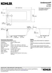 White Acrylic 60" x 30" Drop-In Soaking Bathtub