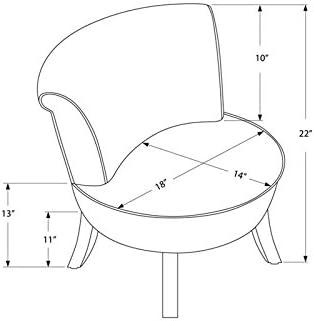 Monarch Specialties Juvenile Chair, Accent, Kids, Upholstered, White Leather Look,