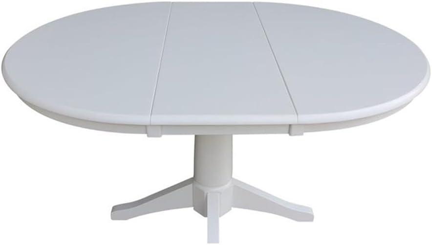 36" Magnolia Round Top Dining Table with 12" Leaf - International Concepts