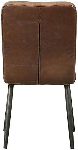 17 Stories 19'' H Genuine Leather Upholstered Side Chair (Set of 2)
