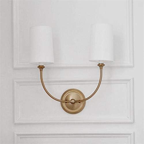 Vibrant Gold Brass and Silk Shade Sconce