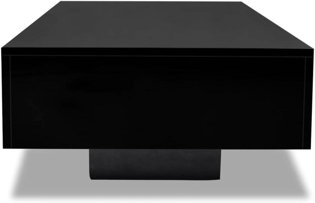 vidaXL Coffee Table High Gloss Black