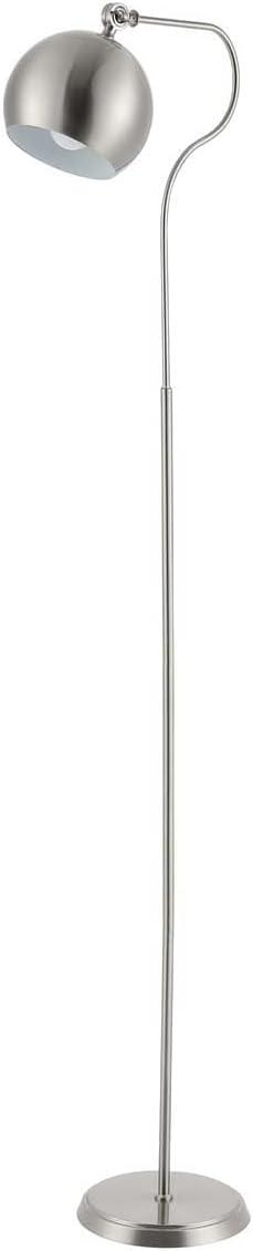 SAFAVIEH Elijah 64.5 in. Glam Iron Floor Lamp, Nickel