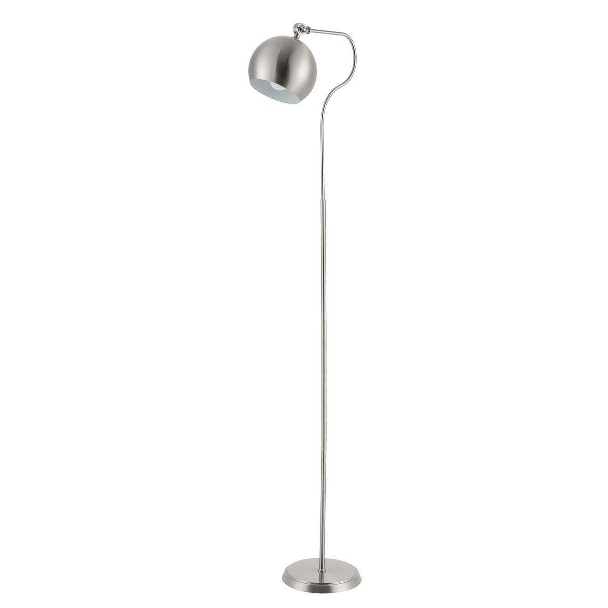 SAFAVIEH Elijah 64.5 in. Glam Iron Floor Lamp, Nickel