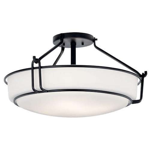 Kichler Lighting Alkire 4 - Light Semi-Flush Mount in  Black