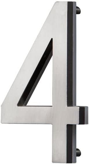 LED Backlit House Number - Satin Nickel #4