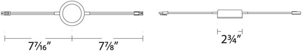 Line Voltage Puck Light 1 - Light LED Under Cabinet Puck Light