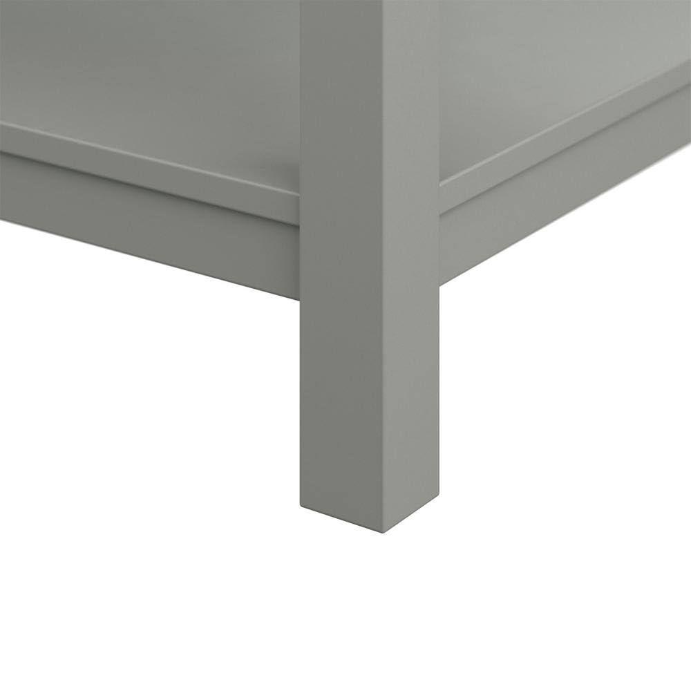 Furniture of America Freya 37" Gray Single Bathroom Vanity with White Carrera Marble Top and Undermount Sink