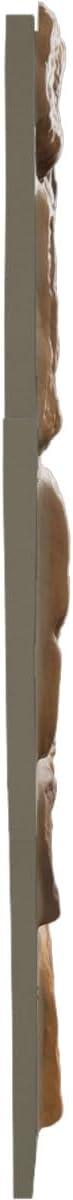 EverStone Cobblestone Faux Stone Panel, 48"W x 23 3/4"H x 1 1/8"D, Rustic Roast Color