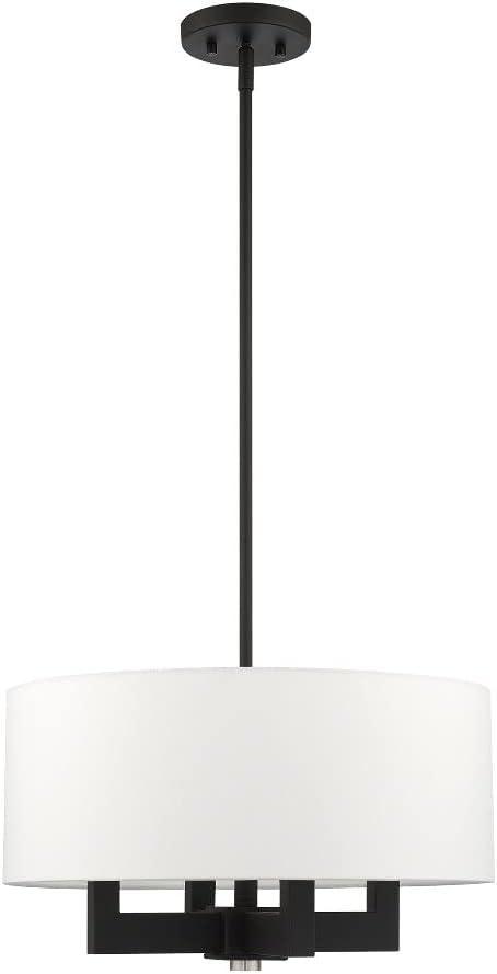 Livex Lighting Cresthaven 4 - Light Chandelier in  Black