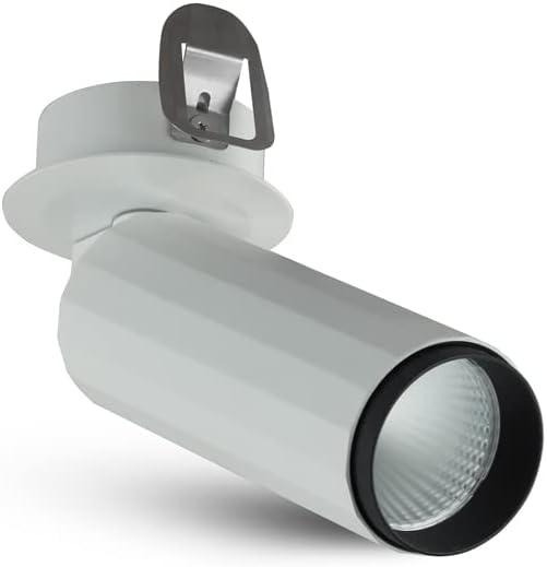 Orbit Integrated LED ETL Certified Adjustable Flush Mounted Spotlight, Beam Angle 36, White